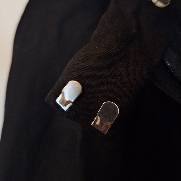 Tapered Linen-blend Pants, H&M, black, size 6 - Picture 5 of 7